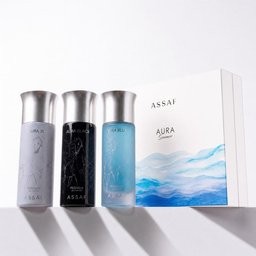 مجموعة ثلاثية اورا 300 مل من عساف AURA PACKAGE BY ASSAF