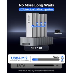 محطة ربط هاردات ORICO IT48N-C 4-Bay M.2 NVME Docking Station with Clone Function ORICO IT48N-C 4-Bay M.2 NVME Docking Station with Clone Function