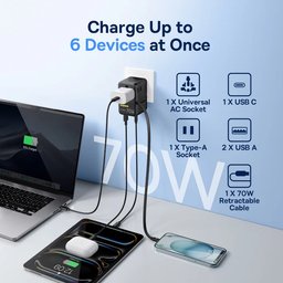 شاحنة سفر Baseus بقوة 70 واط Baseus 70W Travel Charger