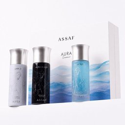 مجموعة ثلاثية اورا 300 مل من عساف AURA PACKAGE BY ASSAF