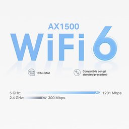 تي بي-لينك ديكو X10 AX1500 – نظام واي فاي 6 شبكي للمنزل بالكامل (وحدة واحدة) TP-Link Deco X10 AX1500 (1-Pack) Whole Home Mesh Wi-Fi 6 System