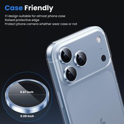 حماية عدسات كاميرا آيفون 18 برو / 18 برو ماكس iPhone 18 Pro / 18 Pro Max Camera Lens Ring Protector