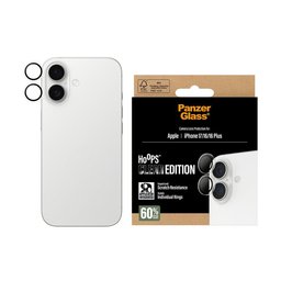 واقي عدسات الكاميرا بحلقات فضية لامعة للاي فون 17 Transparent Lens Protector - Rings