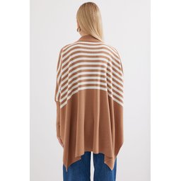 كنزة بونشو 15783 بفتحات جانبية - F.Vizon 15783 Slit Side Poncho Sweater - F.Vizon