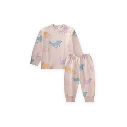 طقم بيجامة أطفال موسمي بنقشة Sand - 1-7 سنوات Sand Patterned Seasonal Pajama Set for Kids - 1-7 Years