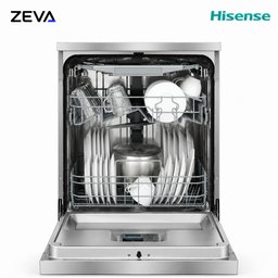غسالة صحون هايسنس 15 طقم مع 8 برامج غسيل وتقنية التجفيف بالمروحة Hisense 15-Place Dishwasher with 8 Wash Programs and Fan Drying