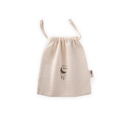 كيس قماش الموسلين العضوي NATUREL رمضان 20x25 سم - طبيعي NATUREL Organic Ramadan Muslin Pouch 20x25 cm - Natural