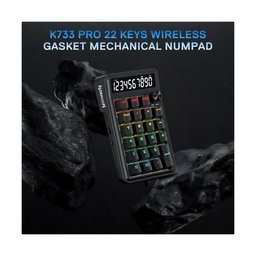 كيبورد أرقام ميكانيكي لاسلكي ريدراجون K733-RGB-WL كوف | إضاءة RGB، بلويتوث ولابتوث، للألعاب والكتابة Redragon K733-RGB-WL Cove Wireless Mechanical Numpad Keyboard | RGB, Bluetooth, Wireless, Gaming & Everyday Typing