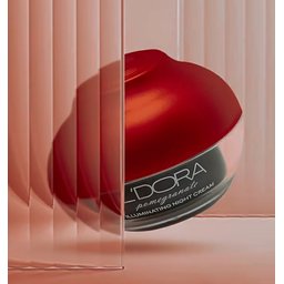 كريم الليل لتفتيح الوجه والرقبة بالرمان - لدورا L'DORA Pomegranate Illuminating Night Cream