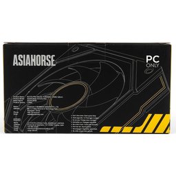 طقم مراوح آسيا هورس NYOTA PRO ARGB عدد 3 قياس 120 ملم بتصميم أمامي – أبيض AsiaHorse NYOTA PRO 120mm ARGB Forward Fan 3-Pack – White