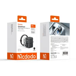 MC 70W 3C+2A محول السفر العالمي((المملكة المتحدة/الولايات المتحدة/الاتحاد الأوروبي)+60W C إلى C كابل 1.2M ( شاحن سفر ) MC 70W 3C+2A Universal Travel Adapter((UK/US/EU)+60W C to C cable 1.2m