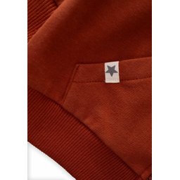 جاكيت هودي بسحاب للأطفال 1-14 سنة - لون قرميدي Kids' Hooded Zipper Cardigan 1-14 Years - Terracotta