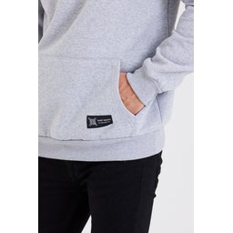 سويت شيرت رجالي بغطاء رأس وجيب كانجارو - رمادي Men's Hoodie with Kangaroo Pocket - Grey