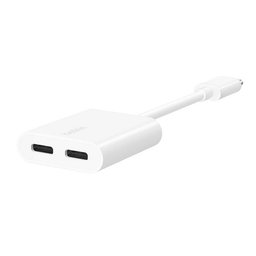 محوّل روكستار من يو إس بي-سي إلى منفذي يو إس بي-سي للصوت والشحن RockStar™ 3.5mm Audio + USB-C Charge Adapter