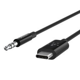 كابل صوت 3.5 ملم مع موصل يو إس بي-سي RockStar 3.5mm Audio Cable with USB-C Connector