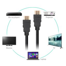 كيبل VCOM HDMI 2.0 ذكر إلى ذكر بطول 1.5 متر VCOM HDMI 2.0 AM/AM Normal Cable 1.5M