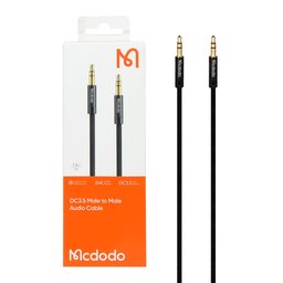 كابل بيانات شفاف من النوع C إلى LTG بخاصية إيقاف التشغيل التلقائي من MC بطول 1.2 متر، أسود MC Audio Cable DC3.5 Male to Male 1.2m Black
