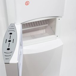 موزع مياه هاوسبيرغ Hausberg مع صانعة ثلج مدمجة – فضي وأسود Hausberg HB-6033GR Water Dispenser with Built-in Ice Maker - Silver and Black