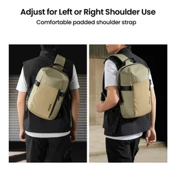 تومتوك - حقيبة كتف Navigator-T24 مقاس M لابتوب 14 إنج / سعة 7 لتر - خاكي Tomtoc Navigator-T24 Sling Bag M 14 Inch/7L Khaki