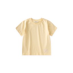 تيشيرت أطفال أصفر بتفاصيل ملصق - 2-10 سنوات Kids' Yellow T-Shirt with Label Detail - Ages 2-10