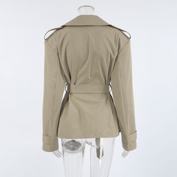 جاكيت ترنش قصير short trenchcoat