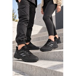 حذاء MUGGO TORVEX شتوي للجنسين برباط ونعل سميك للمشي والرحلات - أسود MUGGO TORVEX Unisex Winter Lace-Up Thick Sole Outdoor Trekking Boot - Black
