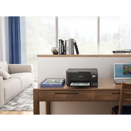 طابعة إبسون إيكوتانك L3210 منزلية متعددة الوظائف 3 في 1، ملونة، حجم A4، أسود Epson EcoTank L3210 Home Ink Tank Printer A4, Colour, 3-in-1, Black