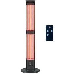 مدفأة برج كربون مزدوجة رقمية هاوسبيرغ Hausberg بقوة 3000W – أسود Hausberg HB-8570NG Digital Tower Double Carbon Heater - 3000W - Black