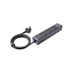 شاحن سيارة MC 120 واط 1C+1A مع كابلات USB-C وLighting قابلة للسحب MC 6-in-1 30W GaN Surge Protection Power Strip