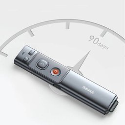 ريموت بريزنتر لاسلكي بيسوس أورانج دوت مع ليزر أحمر ومستقبل مزدوج Baseus Rechargeable Orange Dot Wireless Presenter with Red Laser