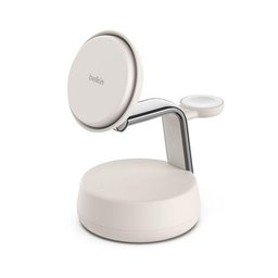 بوست جارج برو قاعدة شحن مغناطيسية ٣ في ١ بقدرة ٢٥ واط – رملي BoostCharge Pro 3-in-1 Magnetic Charging Dock with Qi2 25W