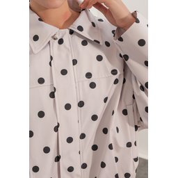 جاكيت نسائي A.Ekru Oversize من الشمواه - 1055 Women's A.Ekru Oversize Suede Jacket 1055