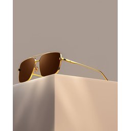 نظارات طلاء ذهب عيار 18-Olgo 18 Gold Plated-Olgo