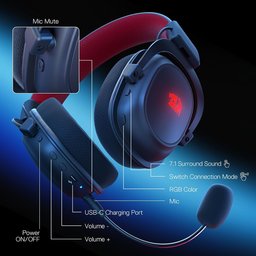 سماعة ريد دراغون زيوس برو H510 PRO للألعاب Redragon H510 PRO Zeus Pro Gaming Headset