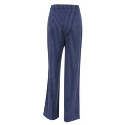 بنطال كحلي مقلم واسع الساق Wide leg pant