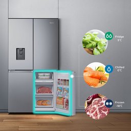 ثلاجة هايسنس 4 أبواب 26 قدم RQ749P5AS Hisense 4-Door Refrigerator