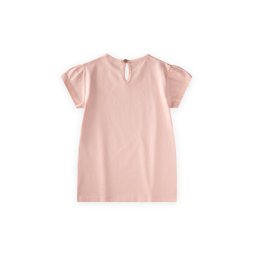 توب تونيك بناتي قطن 100% - وردي فاتح (4-12 سنة) Girls' Tunic Top 100% Cotton - Powder Pink (4-12 Years)