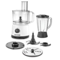 محضرة طعام من بلاك+ديكر FX822-B5 قوة 800 واط باللون الابيض Black&Decker FX822-B5 FOOD PROCESSOR 800W White