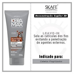 سكاڤي كيراماكس 3R - ديفريزانت ليف إن لإعادة بناء الشعر Skafe Keramax 3R - Hair Reconstruction Defrizante Leave-In
