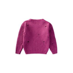 كنزة صوفية سيلانيك للأطفال 2-8 سنوات - أرجواني Selanik Knit Sweater for Kids 2-8 Years - Mauve