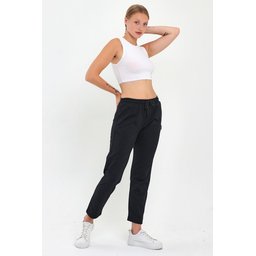 بنطال رياضي نسائي كلاسيكي بجيوب - أنثراسيت Women's Classic Pocketed Sweatpants - ANTHRACITE