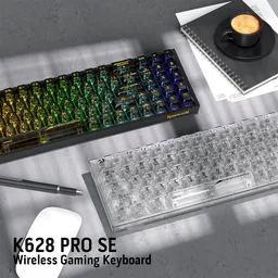 كيبورد ريد دراغون كاستور برو أسود شفاف Redragon Castor Pro Clear Black