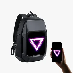 حقيبة ظهر ديقوم بيكسو سايبرباج - شاشة بكسل LED (أسود) Divoom Pixoo Cyberbag Pixel Art Backpack (Black)