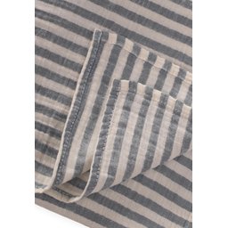 بطانية موسلين Naturel Organik قطن 90x100 سم - خطوط سميكة كحلي Naturel Organik Muslin Blanket 90x100cm - Navy Thick Striped