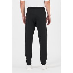 بنطلون رياضي جوغر رجالي مريح، بقصة عادية، أسود-فحمي، عبوة من قطعتين Men's Black-Anthracite Standard Fit Jogger Sweatpants, Normal Cut, Straight Leg, Zipper Pockets, 2-Pack