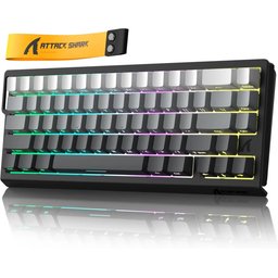 لوحة مفاتيح الألعاب المغناطيسية ATTACK SHARK X68 HE بتقنية Hall Effect – إصدار Moonlit Night Attack Shark X68 HE Magnetic Hall Effect Keyboard (Moonlit Night Edition)