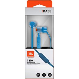 جي بي ال سماعات الأذن Tune 110 ازرق JBL Tune 110 In-ear headphones Blue