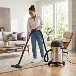 مكنسة بسعة 30 لتر ستانلس ستيل 3000 واط vacuum cleaner