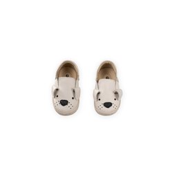 حذاء أطفال جلد طبيعي للكلاب مقاس 19-25 - بيج فاتح Leather Dog Kids' Shoes Size 19-25 - Light Beige
