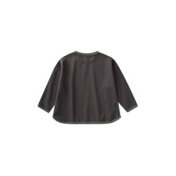 تيشيرت أطفال بأكمام طويلة وقصة واسعة، قطن 100%، لون أنثراسيت Kids' Loose Fit Long Sleeve T-Shirt, 100% Cotton, Anthracite